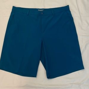 Nike Golf Tour Performance Dri-Fit 4-way Stretch Shorts: Size 38 (Blue / Green)